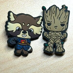 Guardians of the Galaxy Groot & Rocket Shoe charms